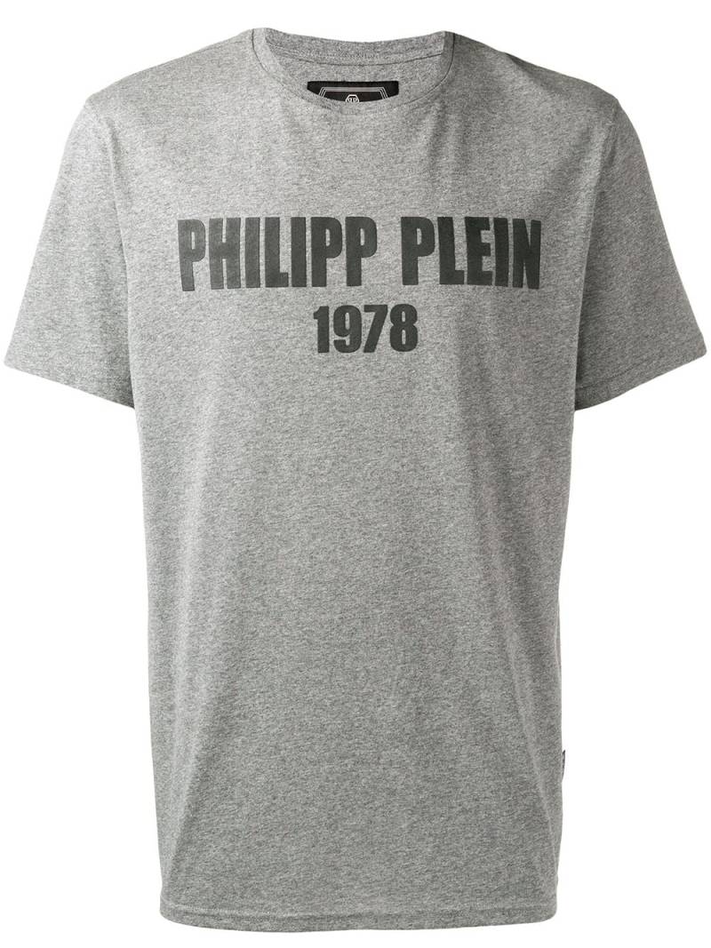 Philipp Plein logo print T-shirt - Grey von Philipp Plein