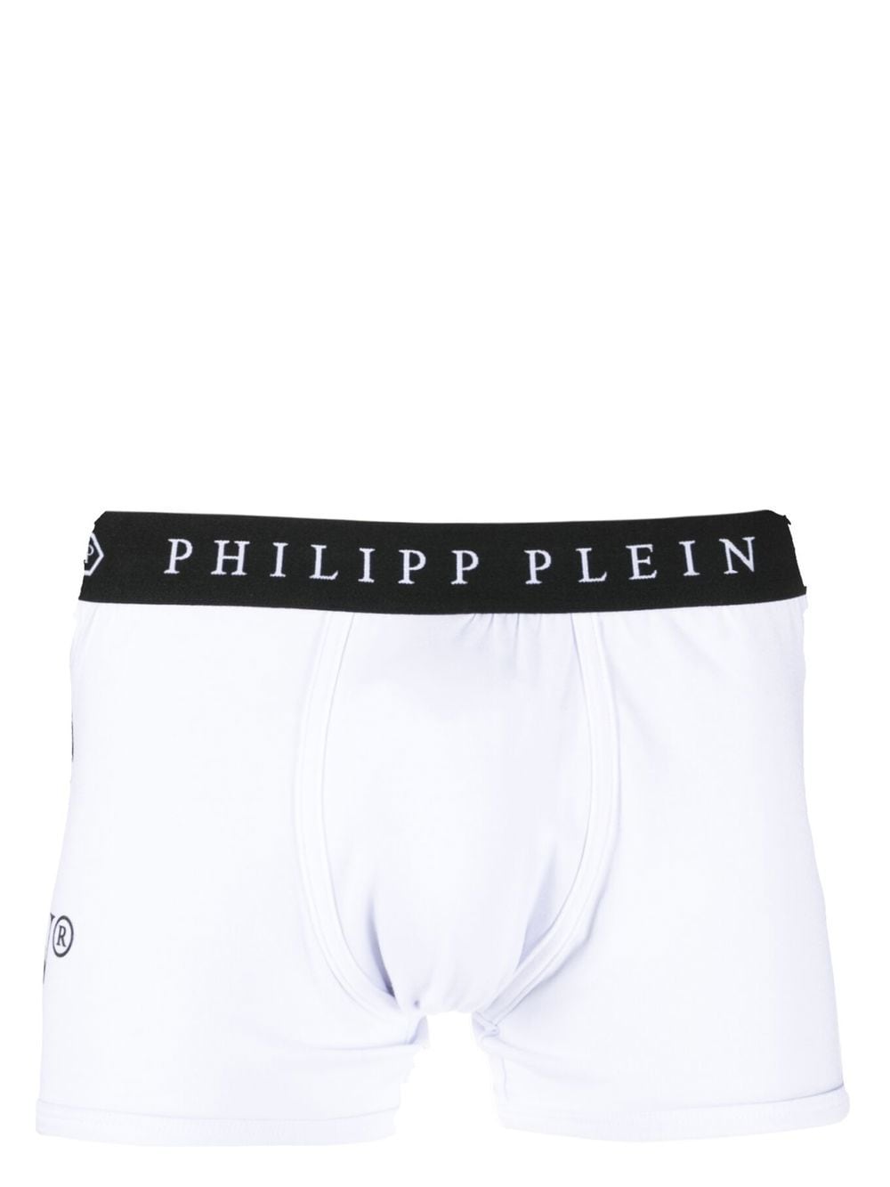 Philipp Plein logo print boxers - White von Philipp Plein