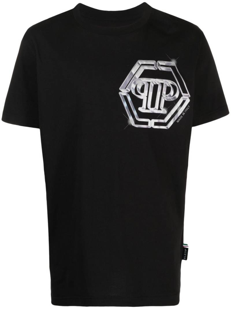 Philipp Plein logo-print cotton T-shirt - Black von Philipp Plein