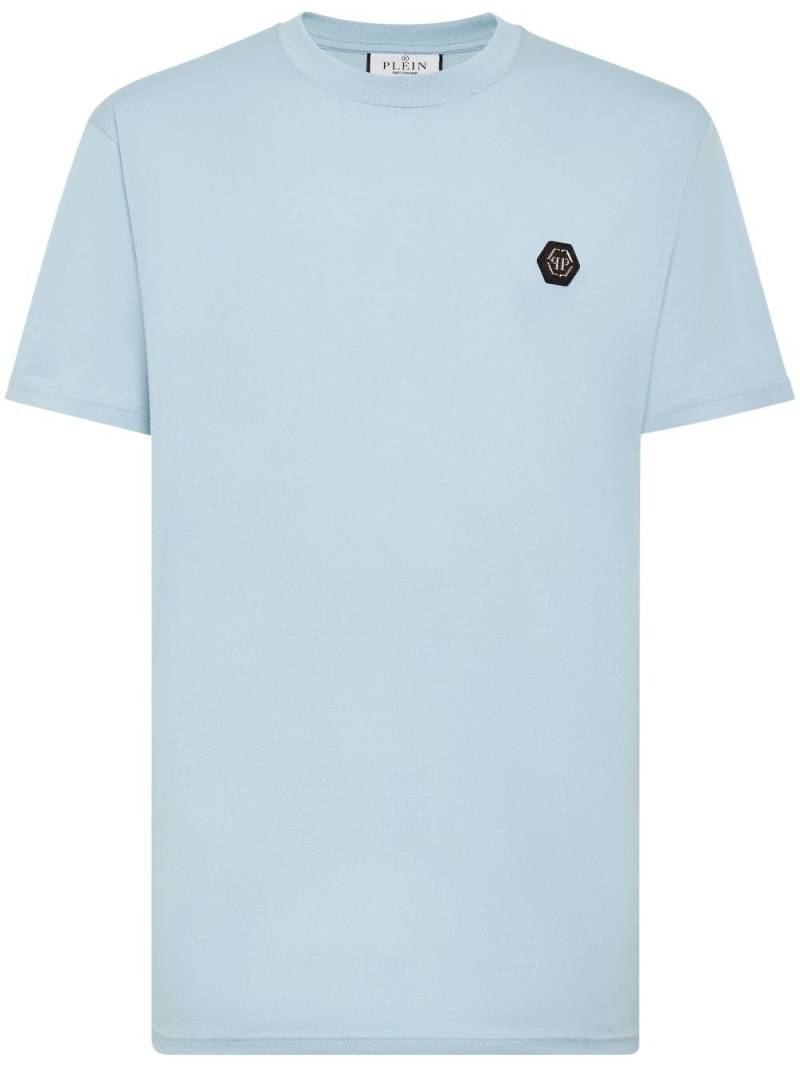 Philipp Plein logo-print cotton T-shirt - Blue von Philipp Plein