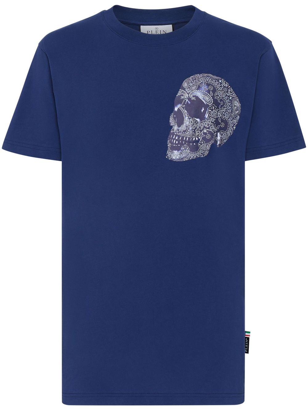 Philipp Plein logo-print cotton T-shirt - Blue von Philipp Plein