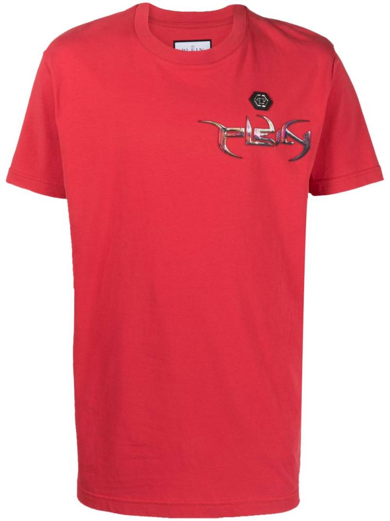 Philipp Plein logo-print cotton T-shirt - Red von Philipp Plein