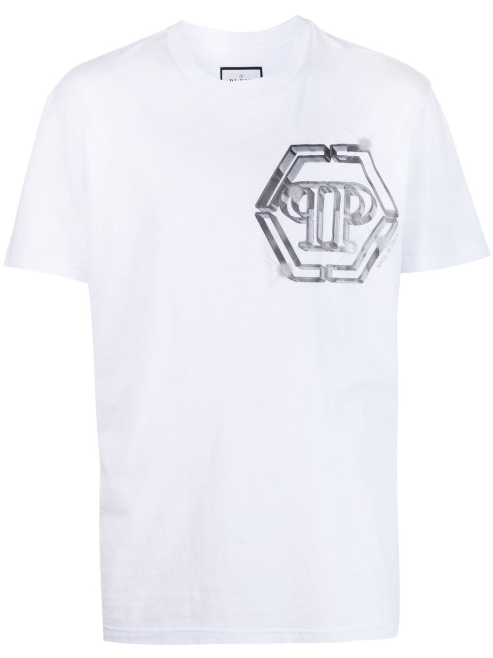 Philipp Plein logo-print cotton T-shirt - White von Philipp Plein