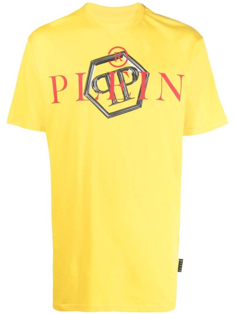 Philipp Plein logo-print cotton T-shirt - Yellow von Philipp Plein