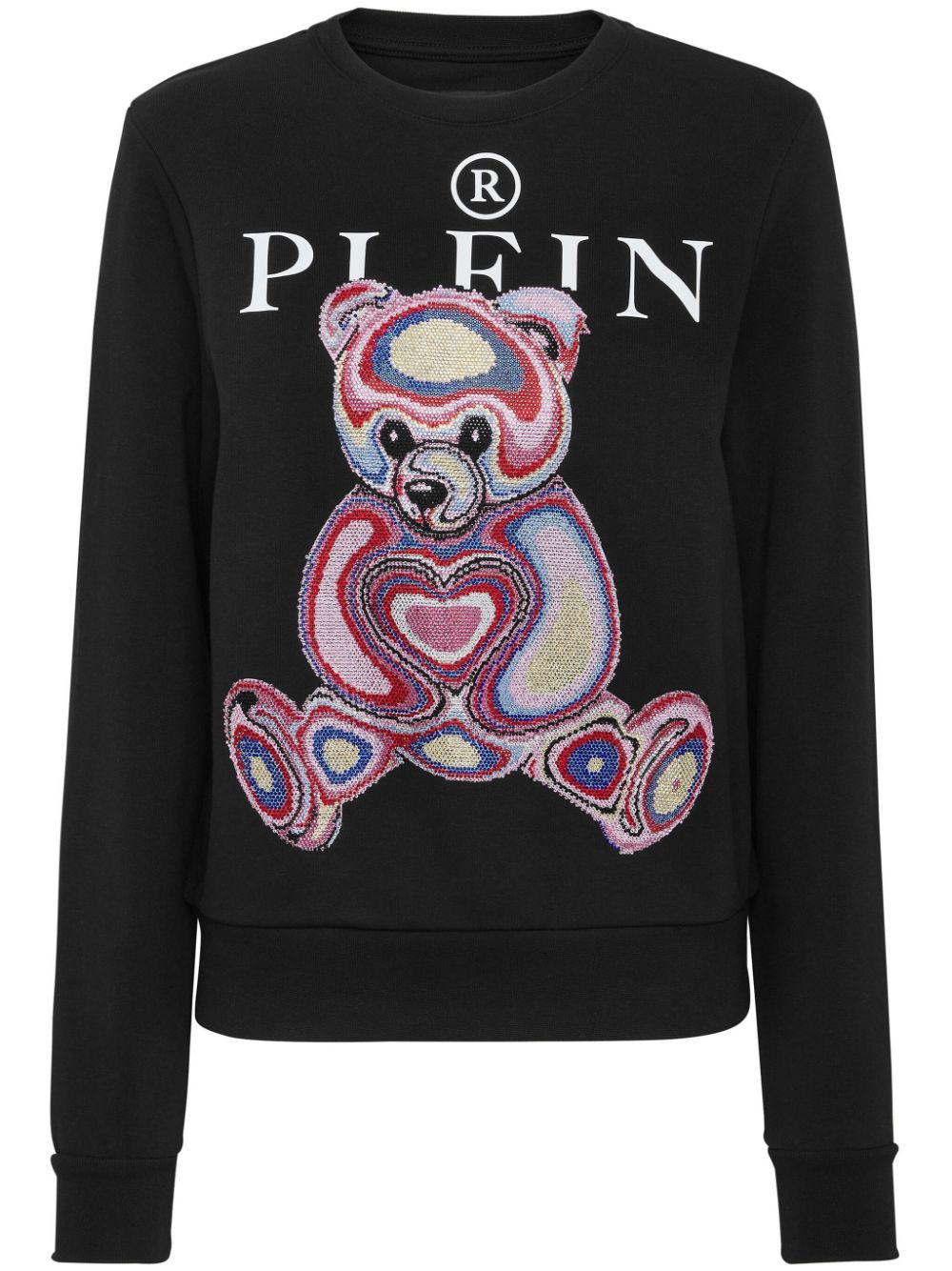 Philipp Plein logo-print cotton sweatshirt - Black von Philipp Plein
