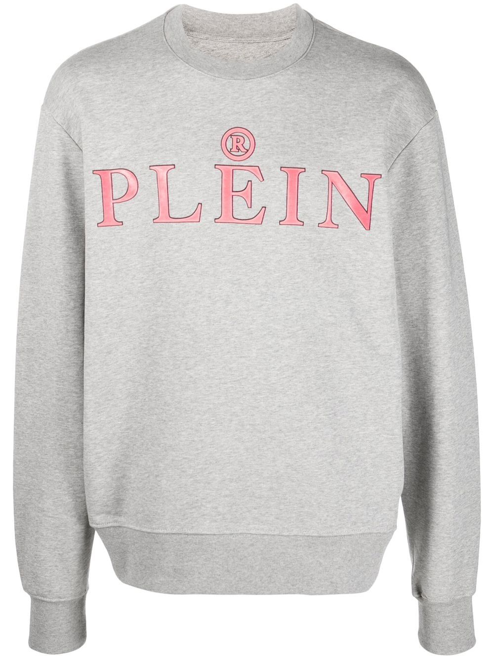 Philipp Plein logo-print cotton sweatshirt - Grey von Philipp Plein