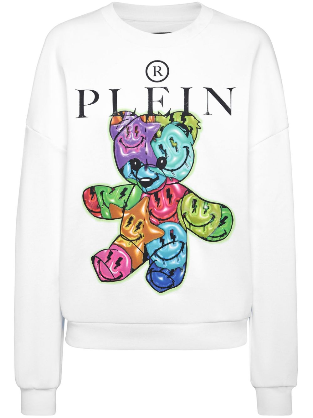 Philipp Plein logo-print cotton sweatshirt - White von Philipp Plein