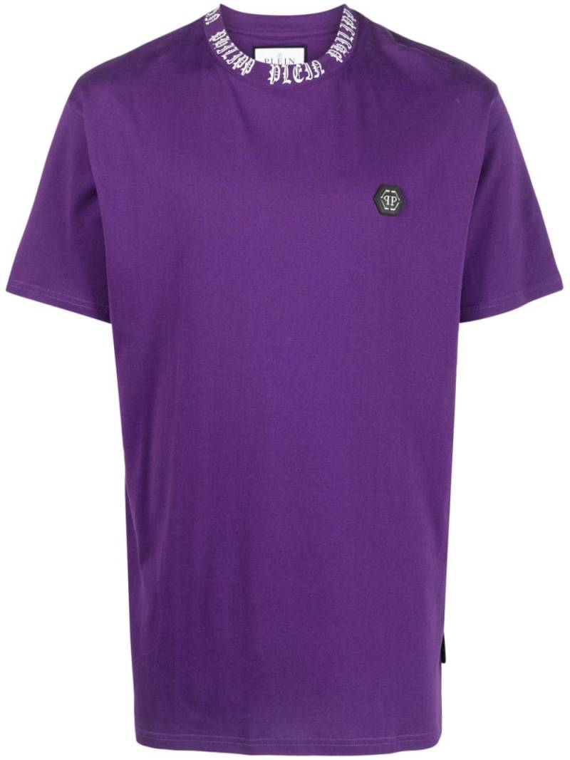 Philipp Plein logo-print crew-neck T-shirt - Purple von Philipp Plein