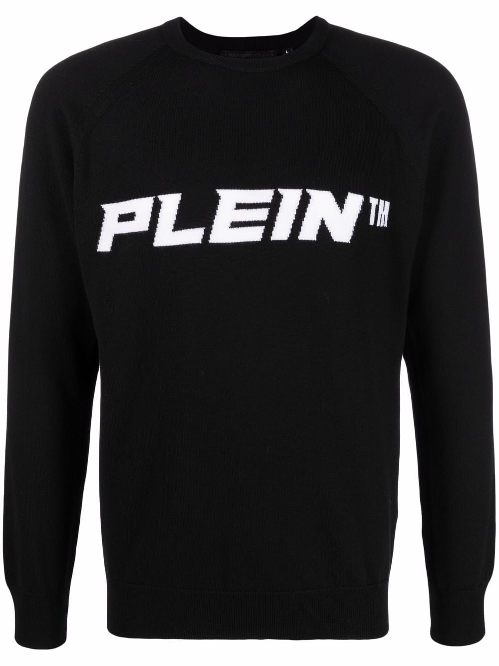 Philipp Plein logo-print crew neck jumper - Black von Philipp Plein