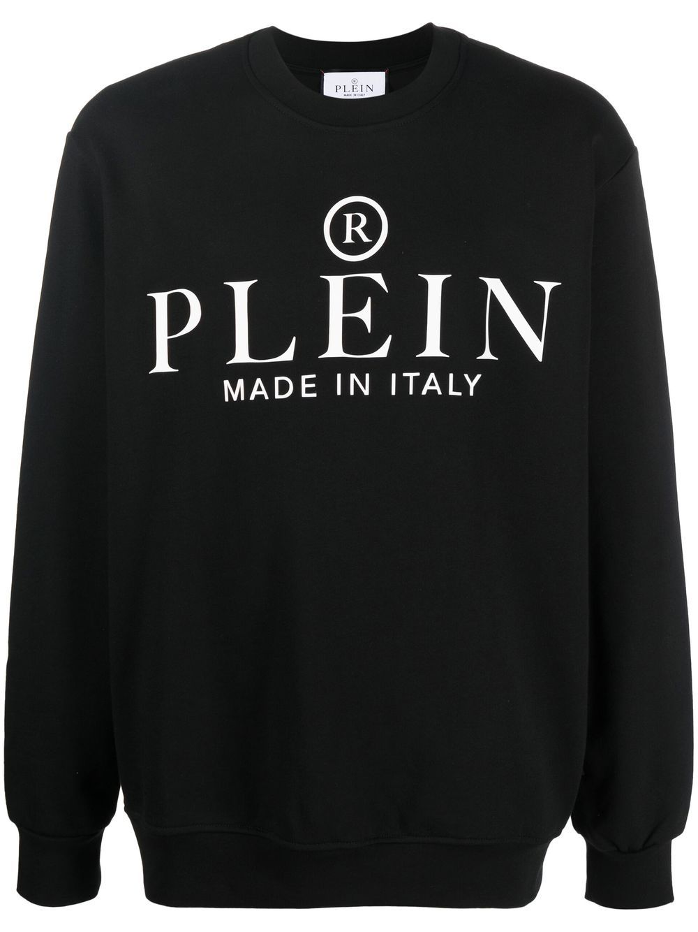 Philipp Plein logo-print crew neck sweatshirt - Black von Philipp Plein