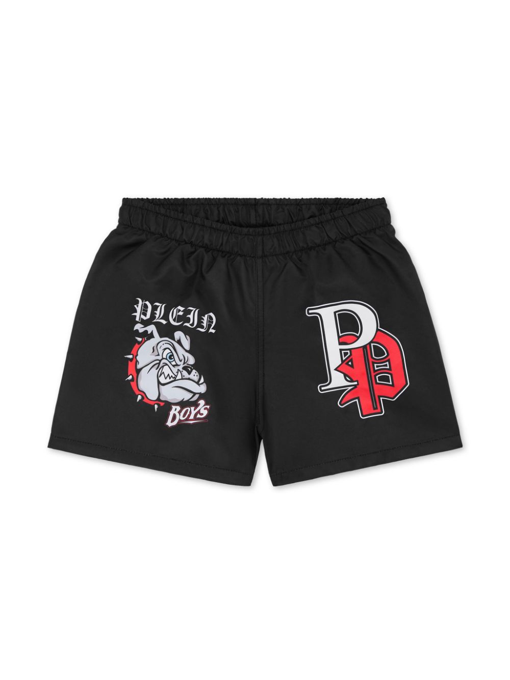 Philipp Plein logo-print elasticated-waist swim shorts - Black von Philipp Plein