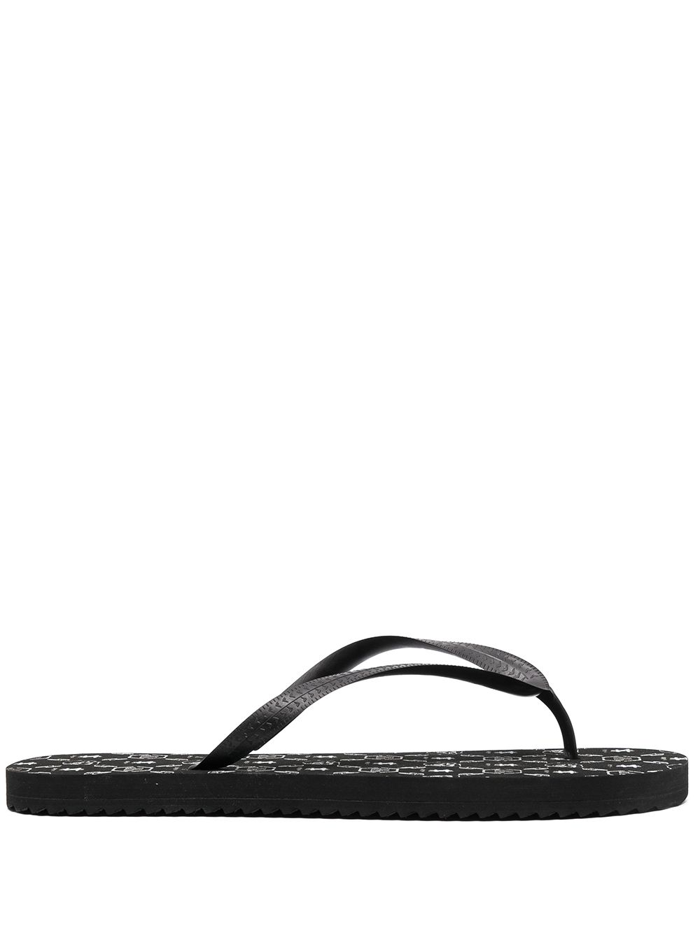 Philipp Plein logo-print flip flops - Black von Philipp Plein