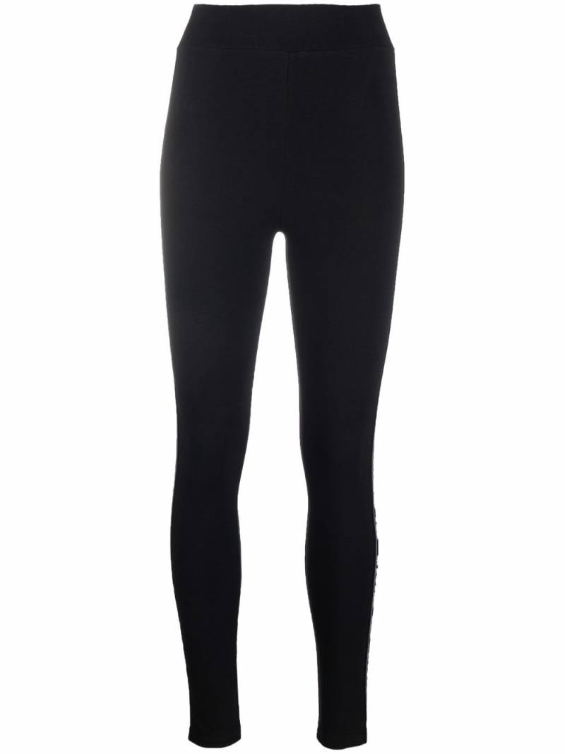 Philipp Plein logo-print jersey leggings - Black von Philipp Plein