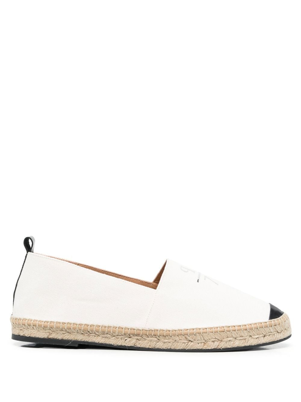 Philipp Plein logo-print leather-trim espadrilles - White von Philipp Plein