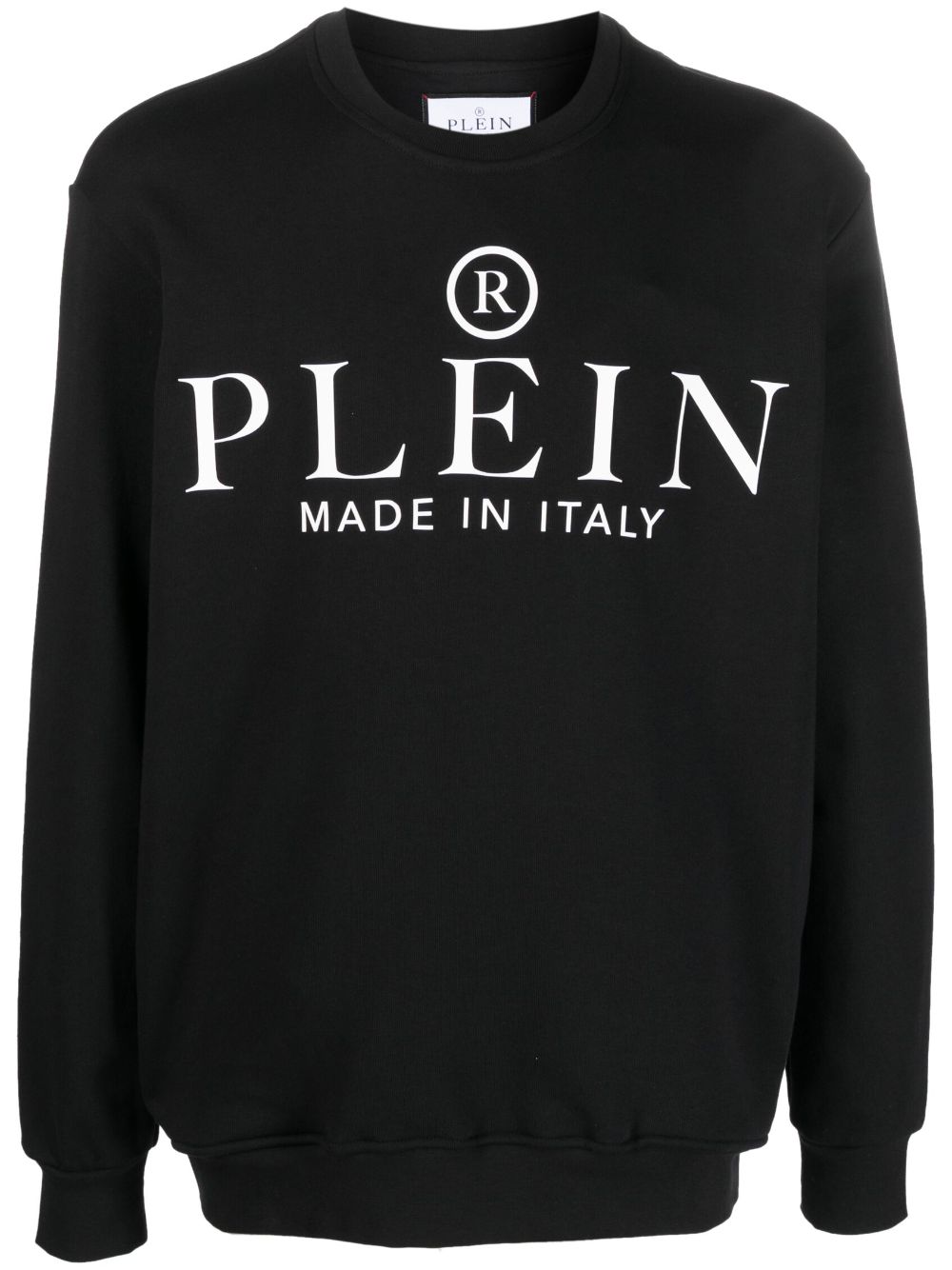 Philipp Plein logo-print ribbed-knit sweatshirt - Black von Philipp Plein