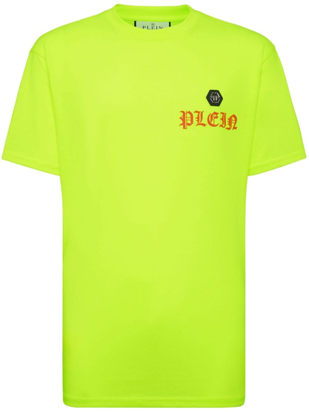 Philipp Plein logo-print round-neck T-shirt - Yellow von Philipp Plein