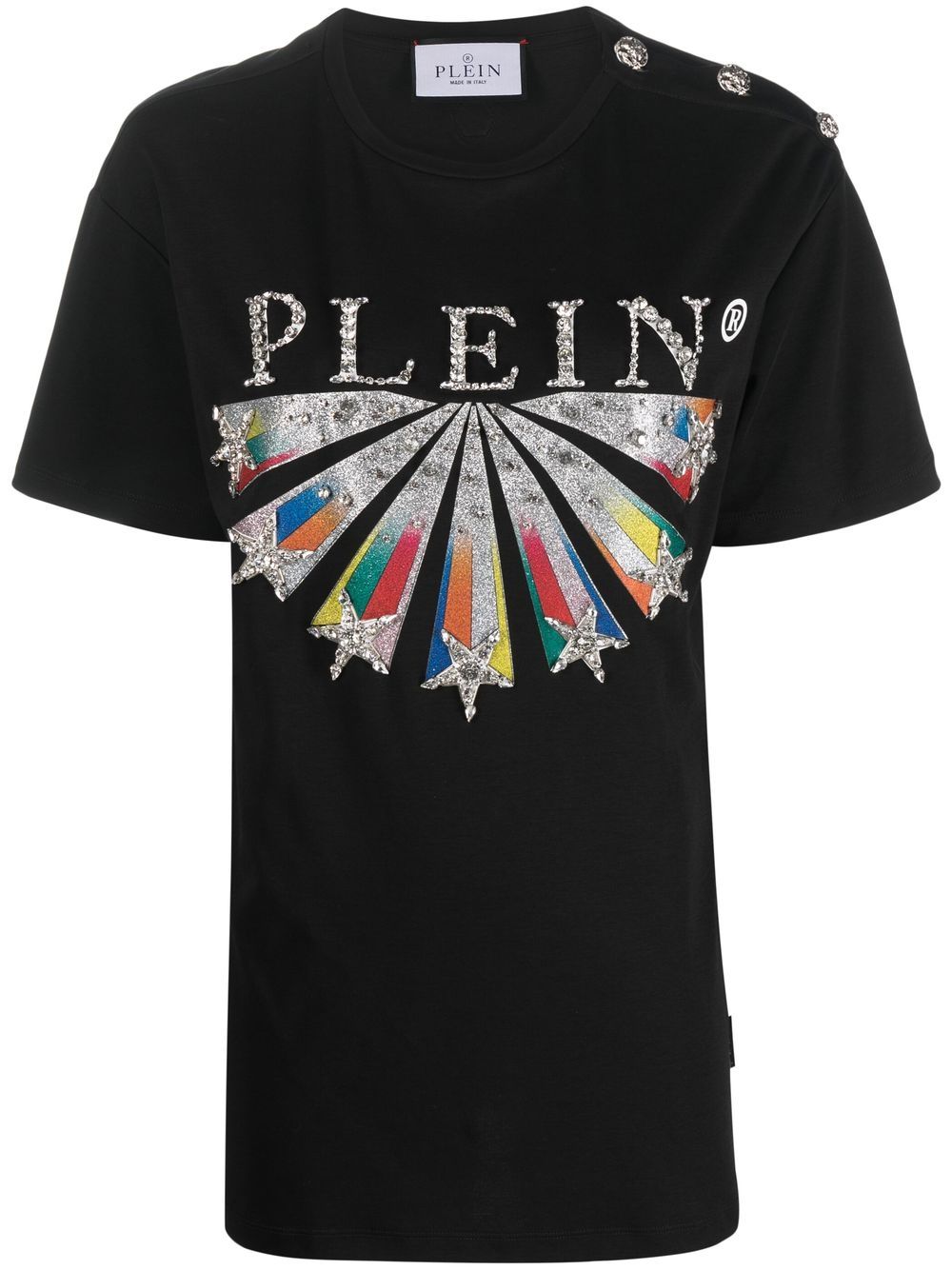 Philipp Plein logo-print short-sleeve T-shirt - Black von Philipp Plein