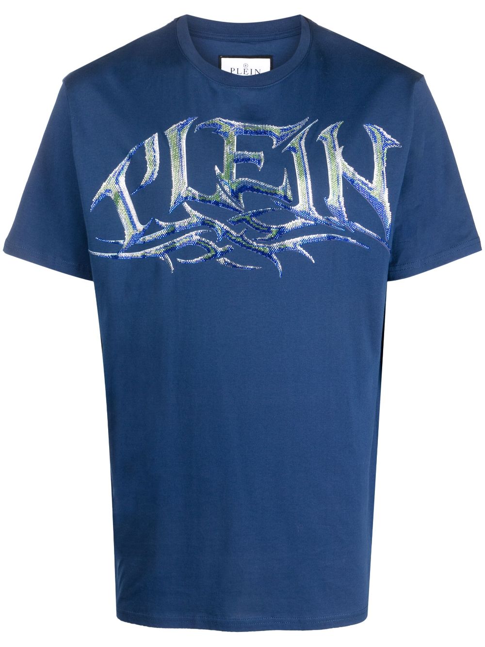 Philipp Plein logo-print short-sleeved T-shirt - Blue von Philipp Plein