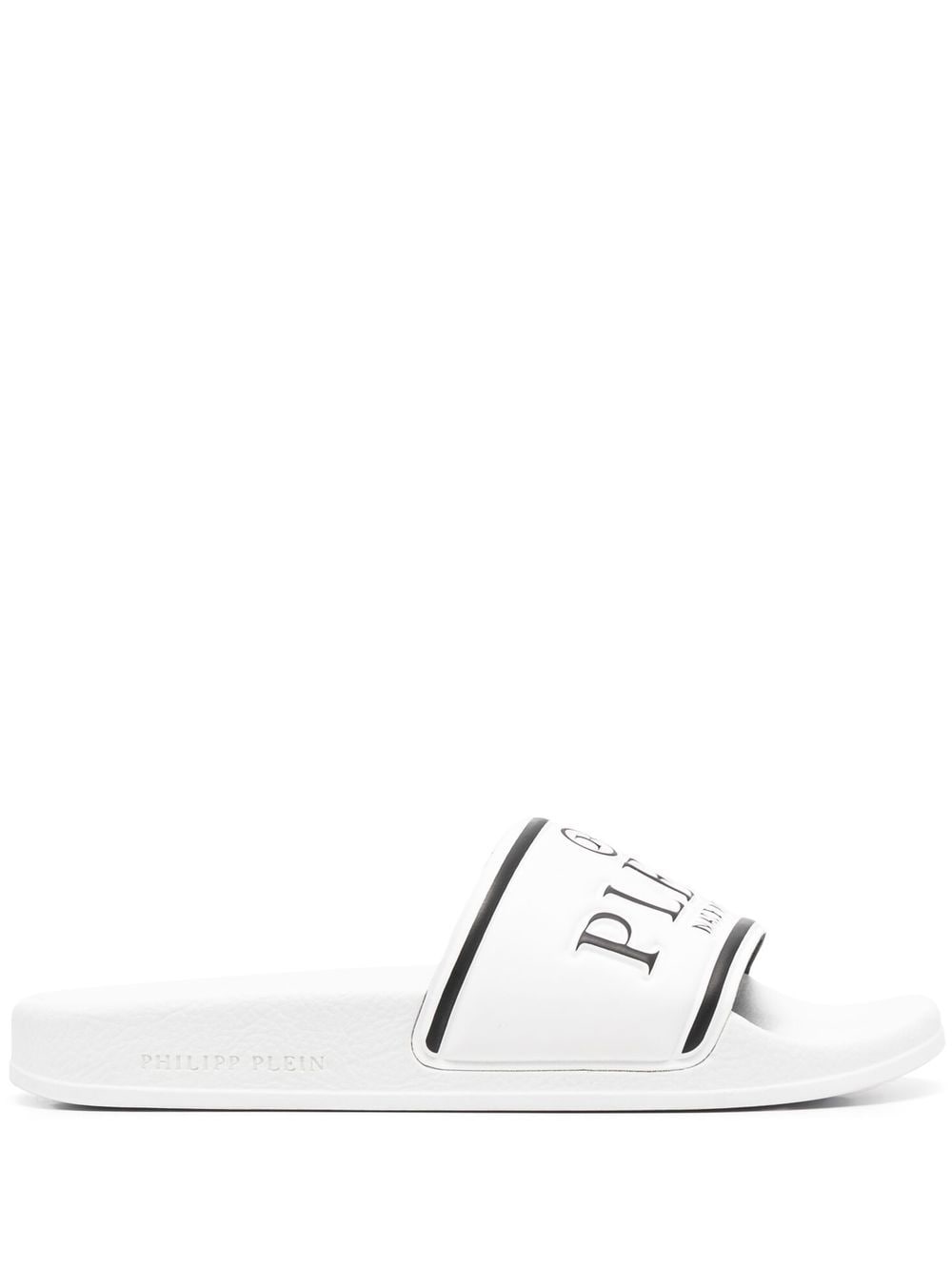 Philipp Plein logo print slides - White von Philipp Plein