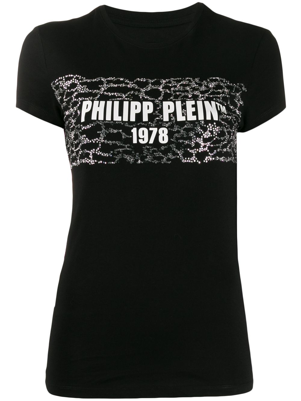 Philipp Plein logo print slim-fit T-shirt - Black von Philipp Plein