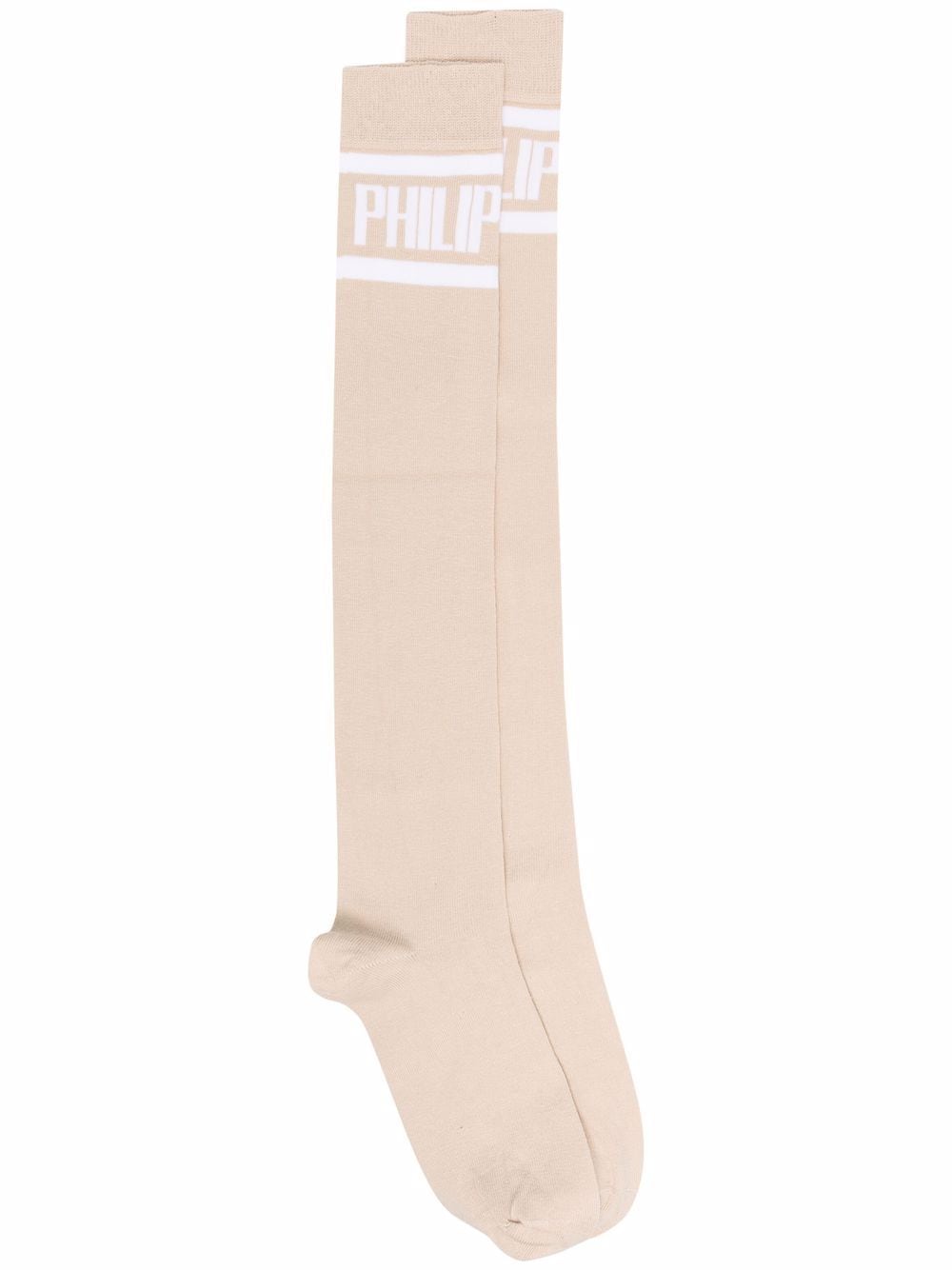 Philipp Plein logo-print socks - Neutrals von Philipp Plein