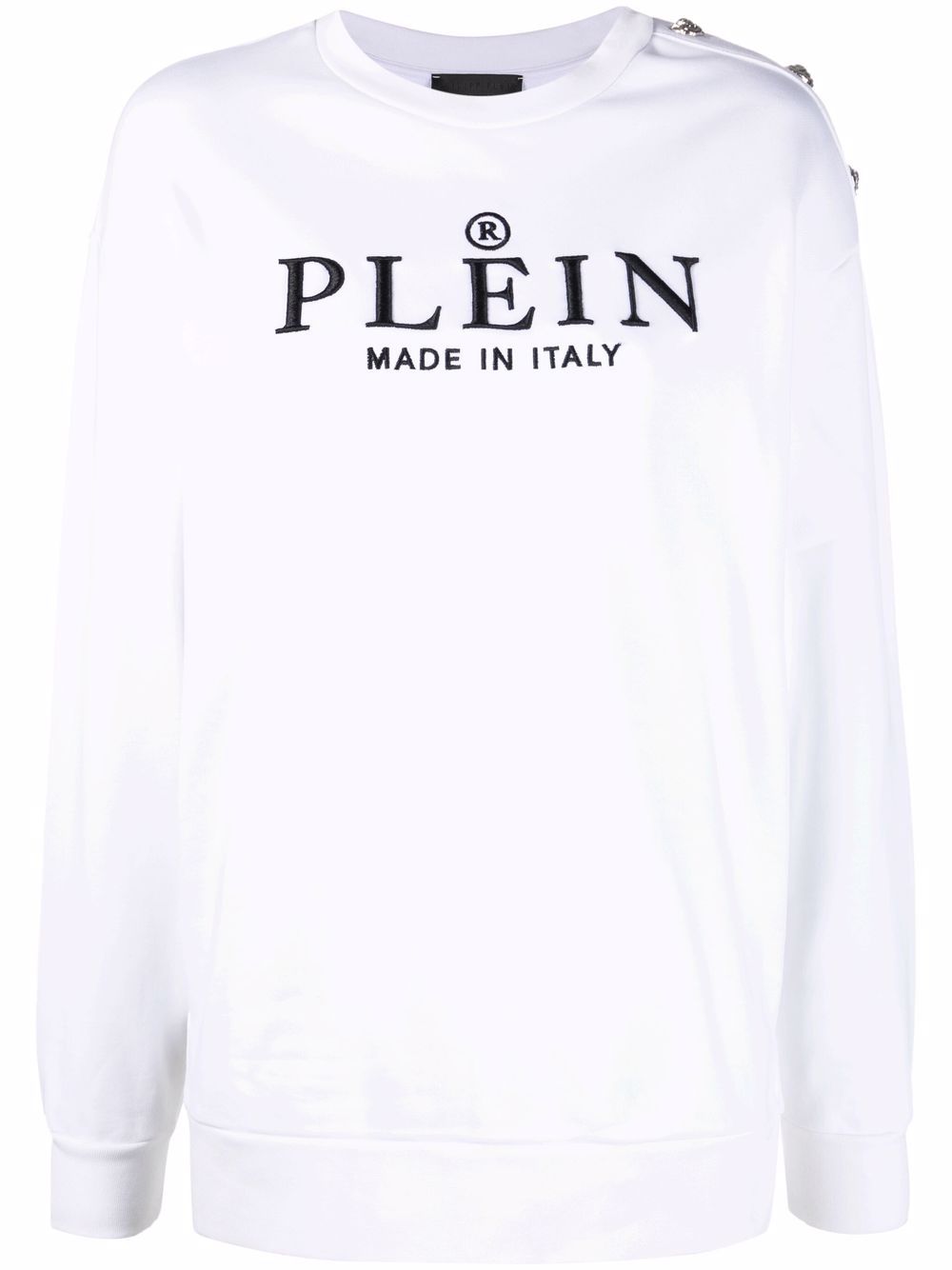 Philipp Plein logo-print sweatshirt - White von Philipp Plein