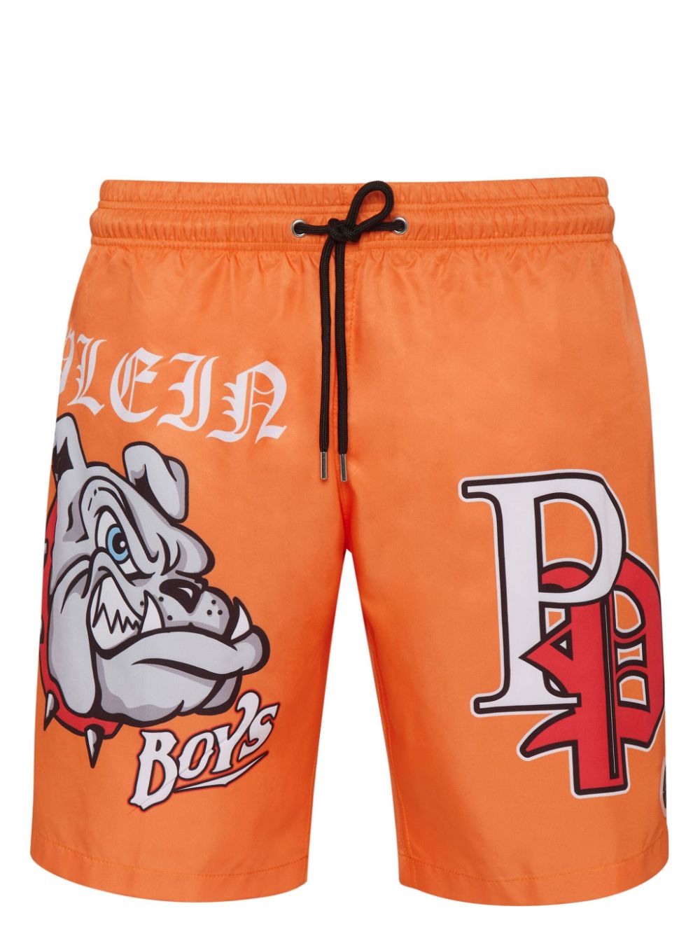 Philipp Plein logo-print swim shorts - Orange von Philipp Plein