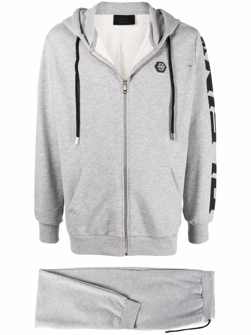 Philipp Plein logo-print tracksuit set - Grey von Philipp Plein