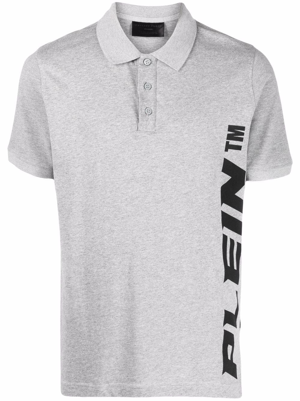 Philipp Plein logo short-sleeve polo shirt - Grey von Philipp Plein