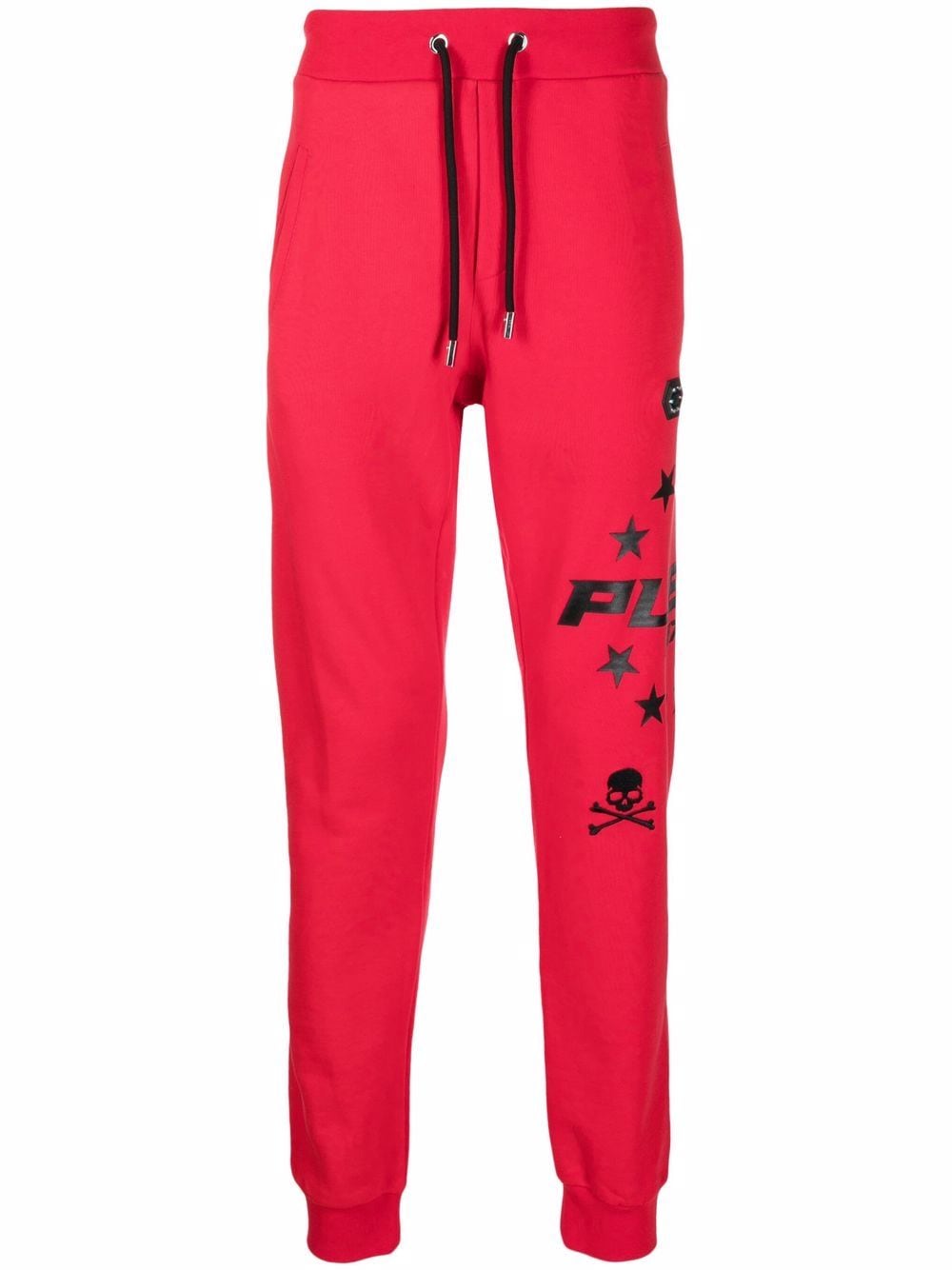 Philipp Plein logo skull tracksuit bottoms - Red von Philipp Plein