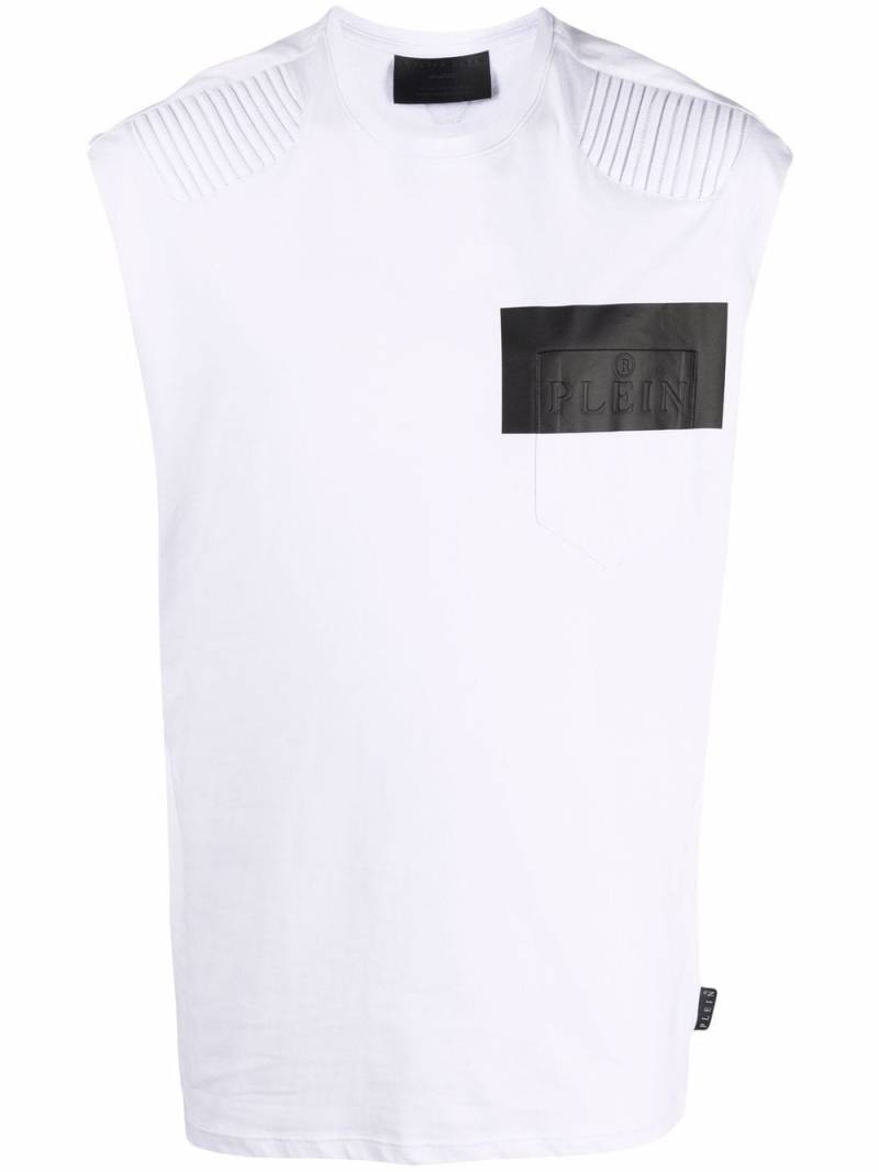 Philipp Plein logo sleeveless top - White von Philipp Plein
