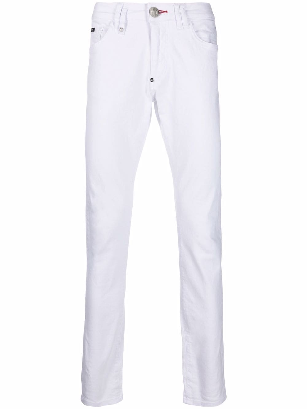 Philipp Plein logo slim-fit jeans - White von Philipp Plein