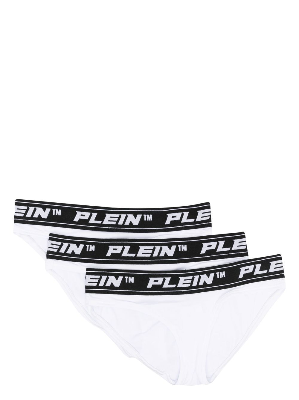 Philipp Plein logo-waist briefs (set of three) - White von Philipp Plein