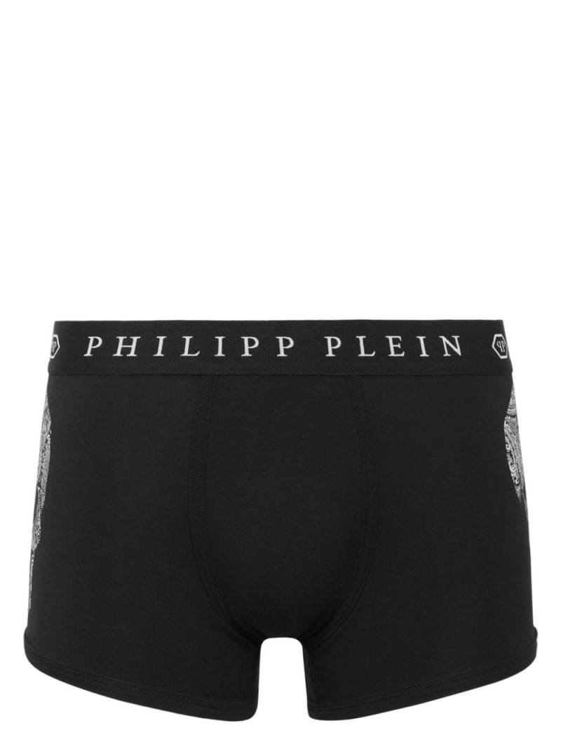 Philipp Plein logo-waistband stretch-cotton boxers - Black von Philipp Plein