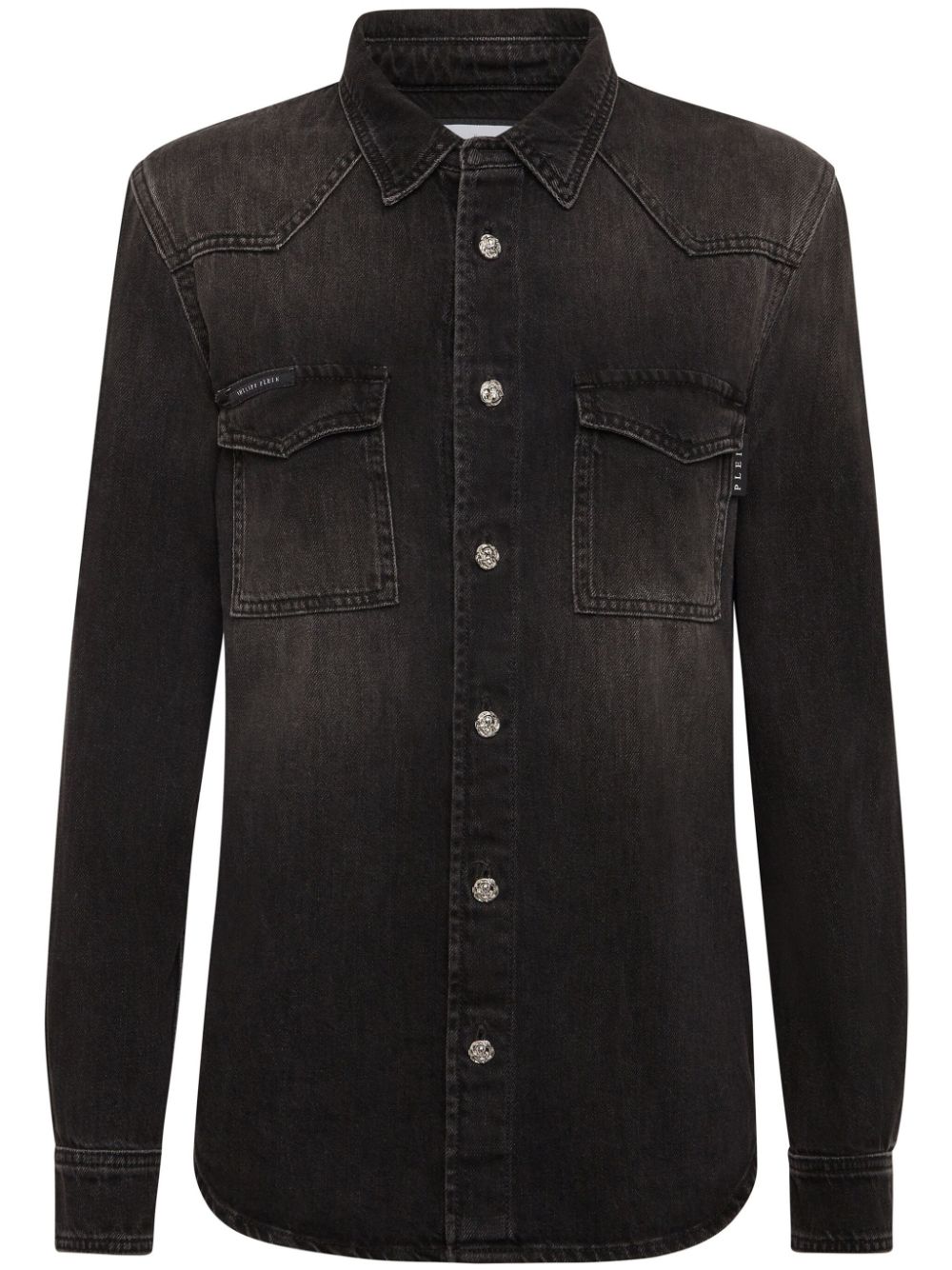 Philipp Plein long-sleeve denim shirt - Black von Philipp Plein