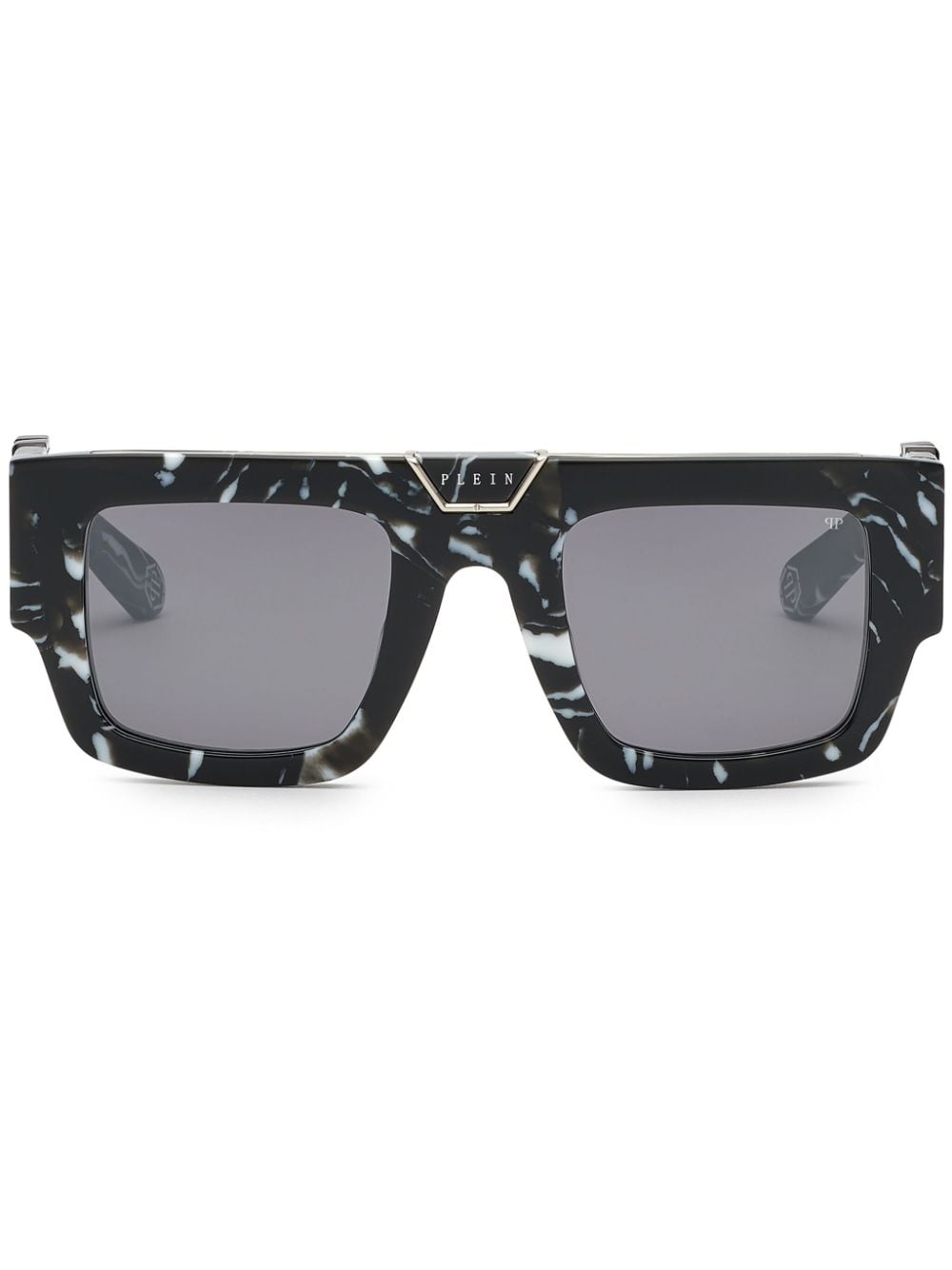 Philipp Plein marble-effect square-frame sunglasses - Black von Philipp Plein