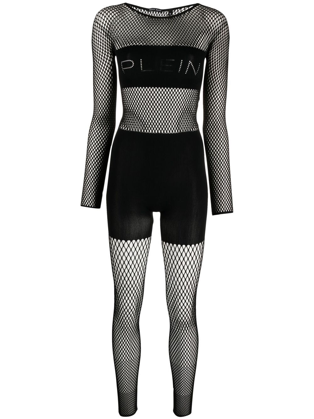 Philipp Plein mesh-panelled jumpsuit - Black von Philipp Plein