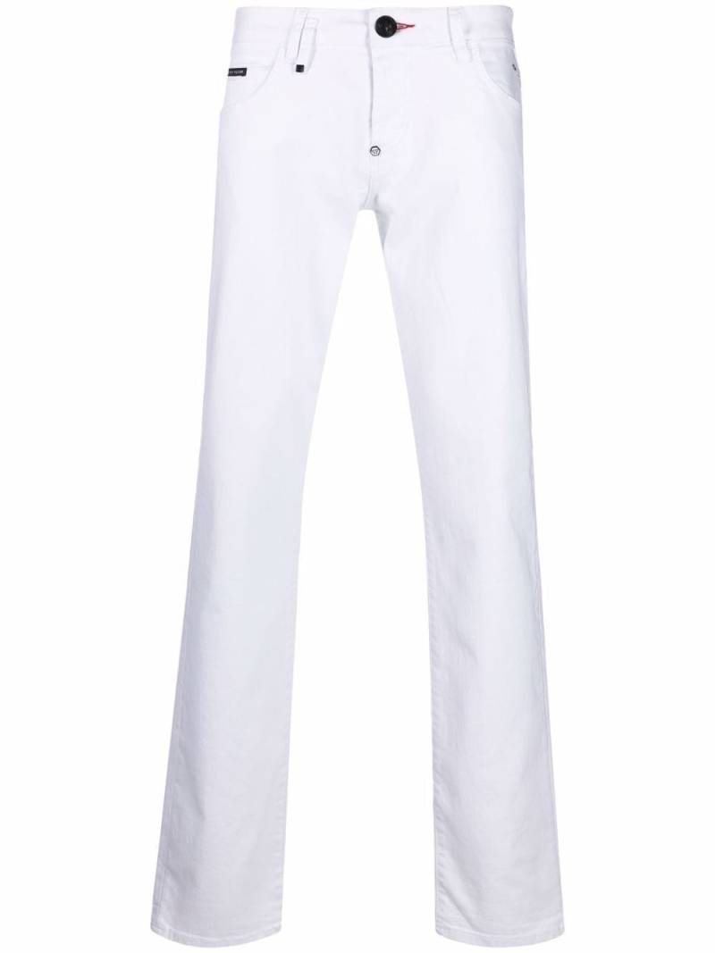 Philipp Plein mid-rise straight-cut jeans - White von Philipp Plein