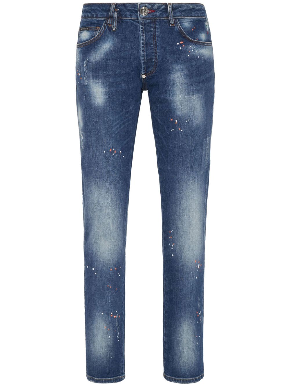 Philipp Plein mid-rise straight-leg jeans - Blue von Philipp Plein