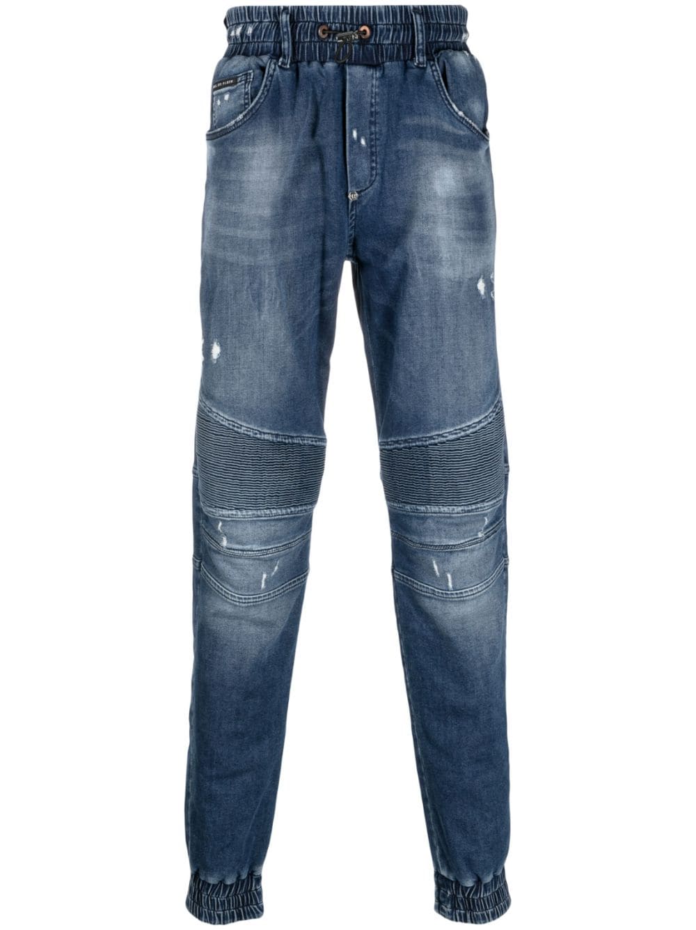 Philipp Plein mid-rise tapered-leg jeans - Blue von Philipp Plein