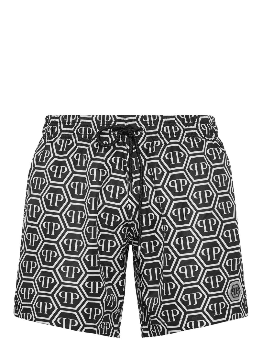 Philipp Plein monogram-print swim shorts - Black von Philipp Plein