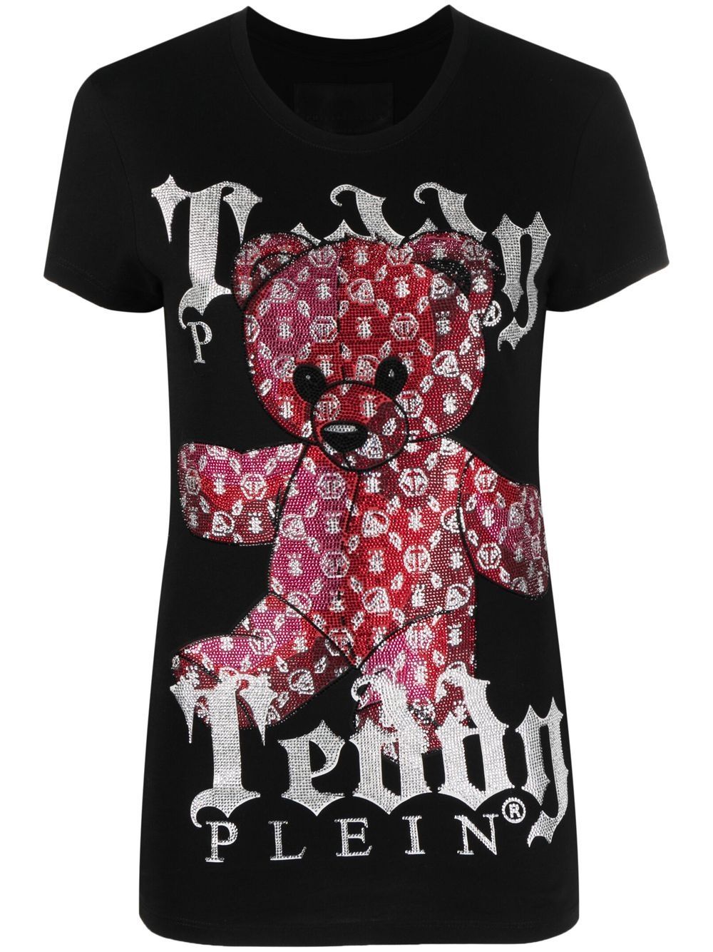Philipp Plein monogram teddy-print T-shirt - Black von Philipp Plein