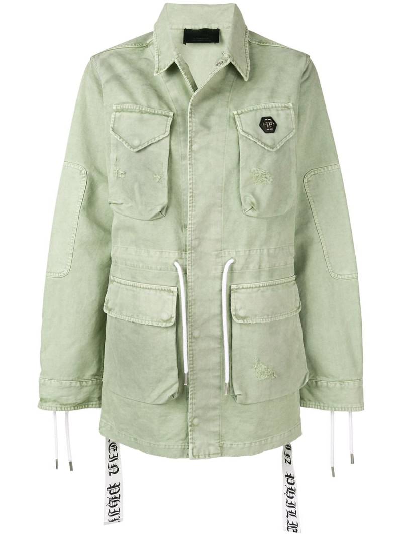 Philipp Plein multi-patch pocket jacket - Green von Philipp Plein