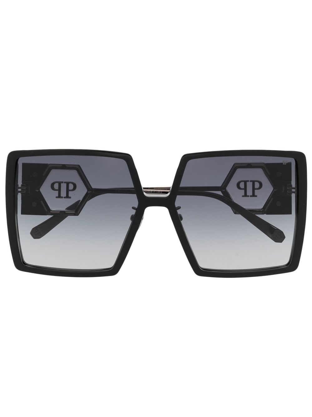 Philipp Plein oversize square-frame sunglasses - Black von Philipp Plein