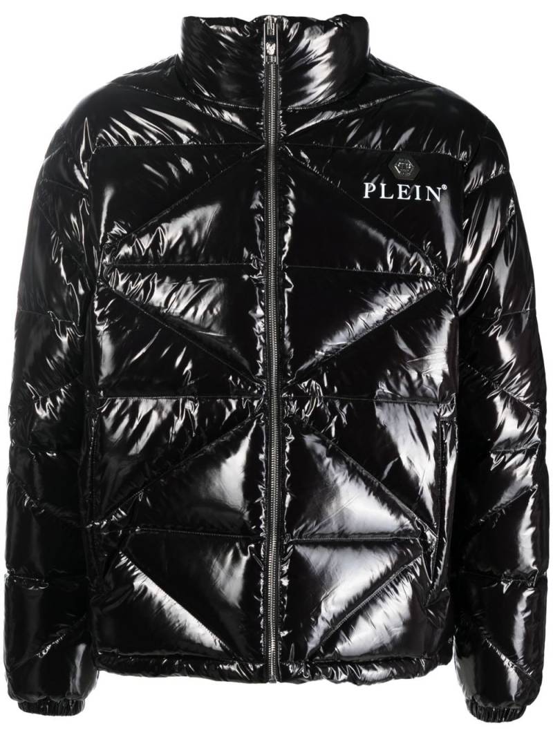 Philipp Plein padded high-shine jacket - Black von Philipp Plein