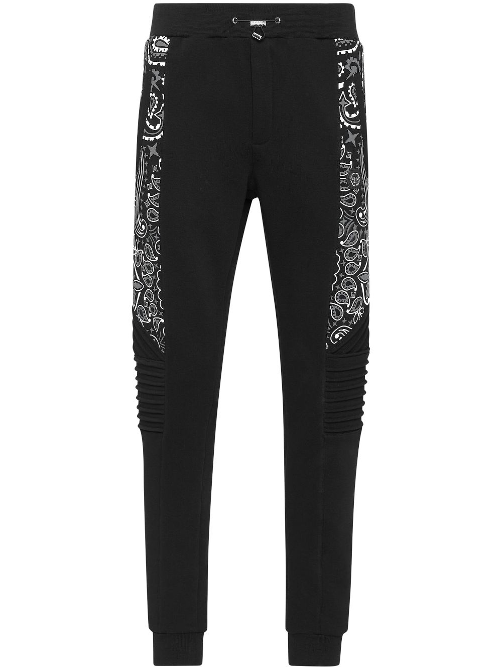 Philipp Plein paisley-print cotton track pants - Black von Philipp Plein