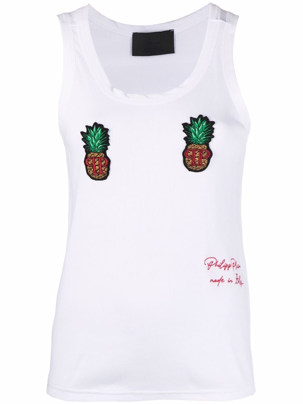 Philipp Plein pineapple tank top - White von Philipp Plein