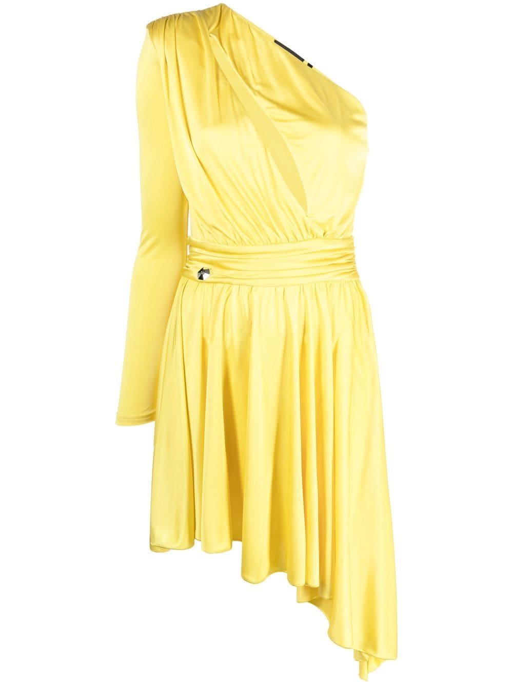 Philipp Plein pleated one-shoulder dress - Yellow von Philipp Plein