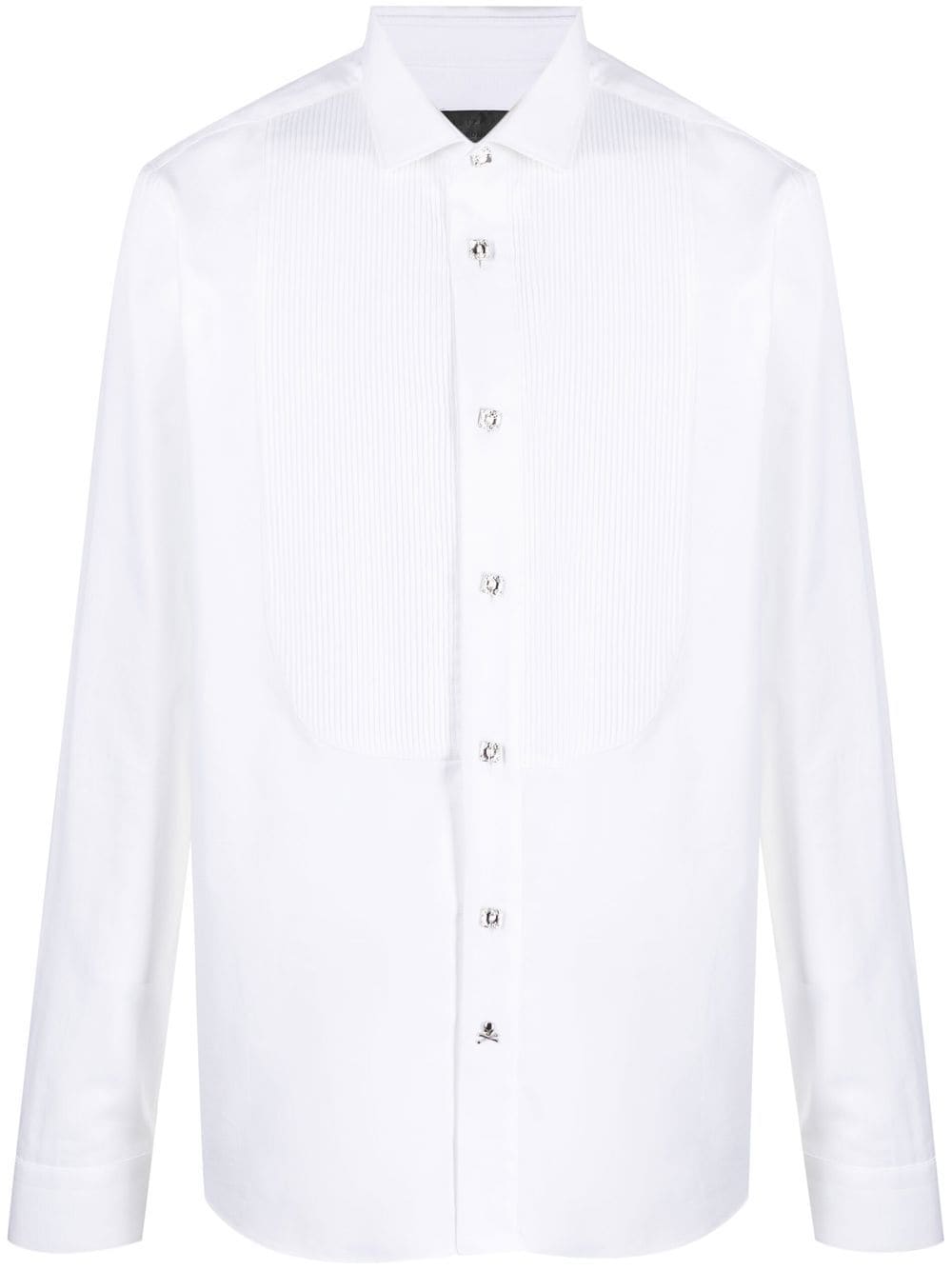 Philipp Plein pleated-panel detail shirt - White von Philipp Plein