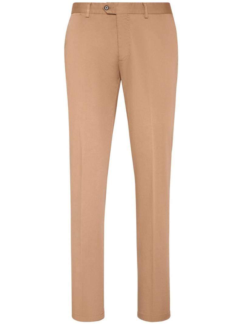 Philipp Plein pressed-crease cotton chinos - Neutrals von Philipp Plein